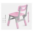 Детска голяма маса с два стола, розова, снимка 2