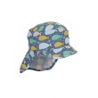 Детска шапка от трико с платка на врата и принт на китове , UV50+, Sterntaler - 47 см. / 9-12 м., снимка 3