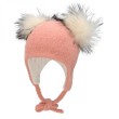 Детска шапка с два помпона от вегън косъм, Sterntaler - 51 см. / 18-24 м., снимка 1
