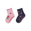 Детски чорапи със силиконова подметка с мишле 2 чифта - 25/26 / 3-4 г., снимка 1