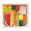 Детски комплект Дървена храна с дъска и нож, снимка 1