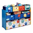 Детски Органайзер за Играчки, Eетажерка, Секция, с 9 Текстилни Кутии за Съхранение - MONSTER, снимка 2