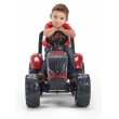 Детски трактор Valtra с ремарке и педали – червен, снимка 3