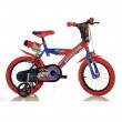 Детско колело Spiderman 14 инча Dino Bikes, снимка 1