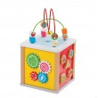 Lelin Toys - Дървен дидактически куб, снимка 1