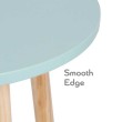 Дървена маса за детска стая в пастелно син цвят, снимка 3