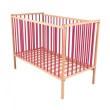 Дървено детско легло Remi, Натур - Розов, 60x120 см, снимка 3