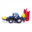 Siku - Играчка трактор New Holland с разпръсквач Kverneland
, снимка 2