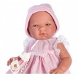 Кукла бебе, Мария с розова рокля на бели точки, снимка 2