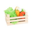 Small Foot Комплект зеленчуци, от плат, в кошница, 6 части, снимка 1