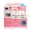 Small Foot Кухня за игра, 100 x 29 x 100 cm, розова, снимка 1