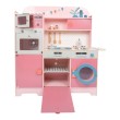 Small Foot Кухня за игра, 100 x 29 x 100 cm, розова, снимка 3