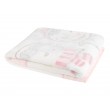 Супер меко бебешко одеяло Love Pingus 80/110 см розово, снимка 2