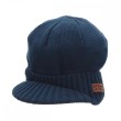 Тъмно синя плетена шапка с козирка, Sterntaler - 57 см. / 8+, снимка 1