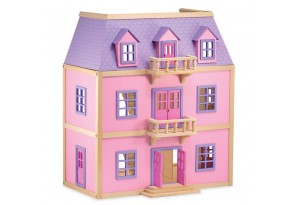 Дървена къща за кукли с обзавеждане Melissa and Doug 3 етажа 14570