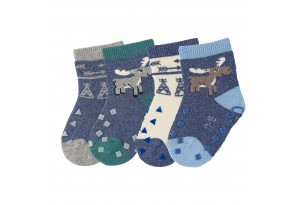 Бебешки, термо чорапи за пълзене - 4 чифта  