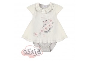 Бебешко боди-рокля с къс ръкав CYNTIA Sofija - 74 см.