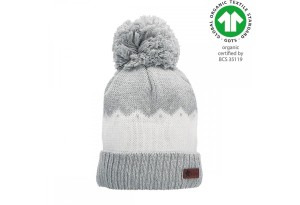 Детска шапка с помпон от био памук, Sterntaler - 55 см. / 4-6 г.
