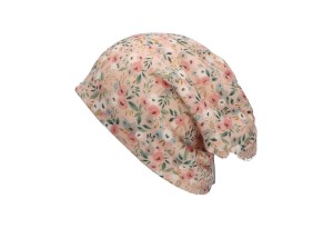 Детска шапка за момиче с прин на цветя, Sterntaler - 53 см. / 2-4 г.