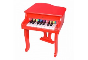 Детски дървен роял - червен