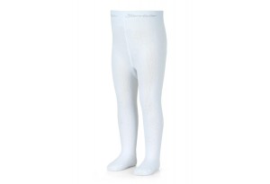 Детски фигурален памучен чорапогащник, бял, Sterntaler-Copy - 80 см. / 10-12 м.