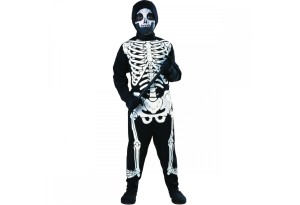 Детски карнавален костюм Скелет, Размер: S