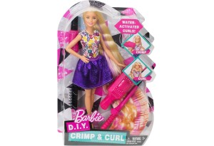 Dwk49 Barbie Комплект С Кукла Crimps &amp; Curls