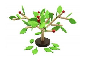 Pino Toys - Дървена игра за баланс Pino - Ябълково дърво