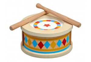 Дървена музикална играчка - Моят първи барабан