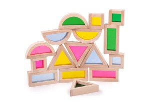 Дървени сензорни блокове за деца - Монтесори играчка