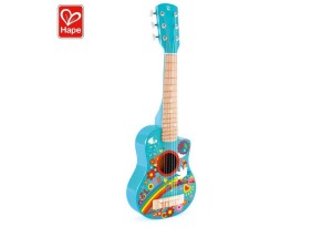 Hape Flower Power - Детска дървена китара 65см