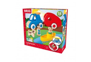 Brio - Играчка дърво къмпинг комплект
