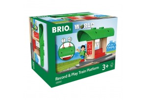 Brio - Играчка гара Record &amp; Play Train Platform
