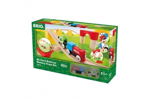 Brio - Играчка комплект влакче с релси за най-малките