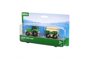 Brio - Играчка трактор с товар
