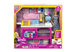 Игрален комплект Mattel Barbie It Takes Two Кукла с Кафетерия, с 17 аксесоара