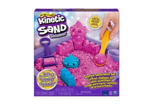 Kinetic Sand - Блестящ пясъчен замък, розов