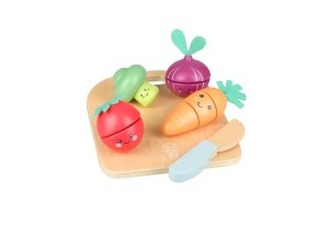 Комплект дървени зеленчуци за рязане - ' Щастливи зеленчуци ' 10 части (FSC®)