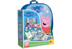 Комплект за рисуване и оцветяване Peppa Pig в раница, с аксесоари