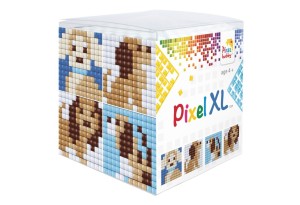 Креативен хоби комплект с пиксели XL, Pixelhobby, Куб - Кученца