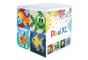Креативен хоби комплект с пиксели XL, Pixelhobby, Куб - Рибки