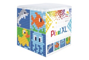 Креативен хоби комплект с пиксели XL, Pixelhobby, Куб - Водни животни