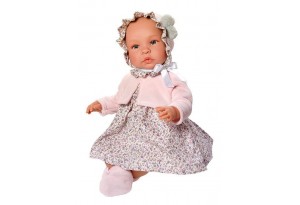 Кукла бебе, Лея, с рокля на цветя