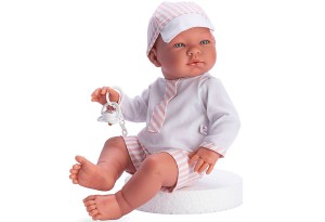 Кукла бебе, Пабло, с лятно костюмче и шапка