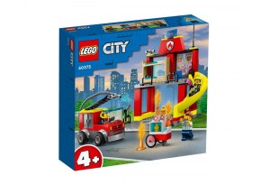 LEGO City Fire 60375 - Пожарна команда и пожарникарски камион