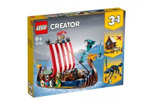 LEGO Creator 31132 - Викингски кораб и Змията на Мидгард