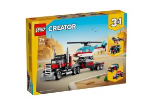LEGO Creator 31146 - Камион с платформа и хеликоптер