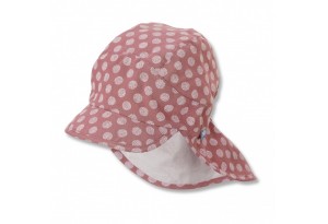 Лятна шапка с UV 50+ защита за момичета с платка на врата - 55 см., 4-6 г.