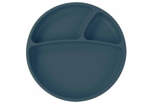Minikoioi Portions силиконова чиния с вакуум - Deep Blue