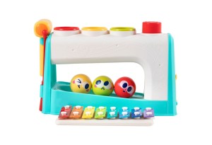 Мултифункционална бебешка музикална играчка с ксилофон и топки